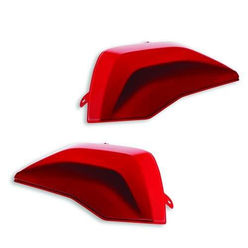 Set of covers for rigid side panniers red 96781561AA
