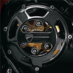 Streetfighter style open carbon clutch cover 969A062AAA