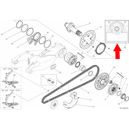 Superbike 1299 Panigale Final Drive Kit