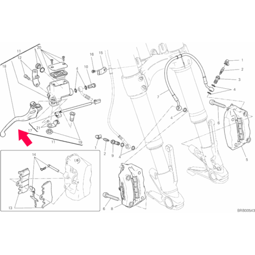 Front Brake Lever 63140591A