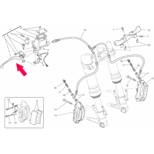 Front Brake Lever 62640701A