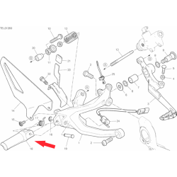 Front Footrest right 46410531B