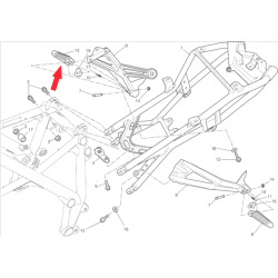 Fahrerfußrasten vorne rechts 46410561A