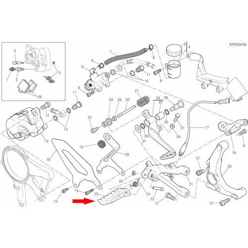 Front Footrest right 46410811AA