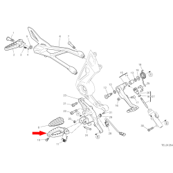 Driver footrests in front right 46410643b