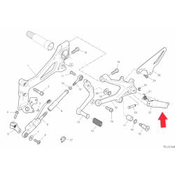 Front Footrest left 46410541B