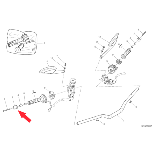 Lenkstangen Schwingschutz 15310131A