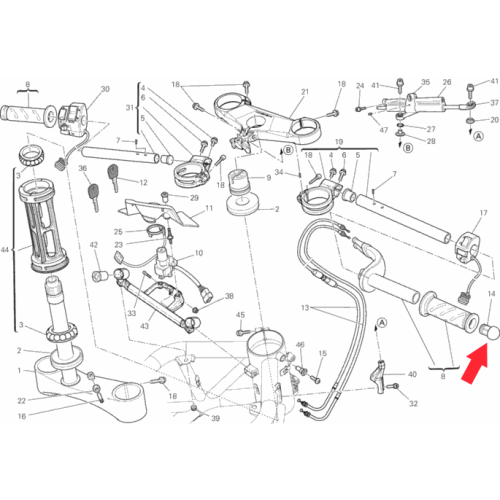 Lenkstangen Schwingschutz 87210151A