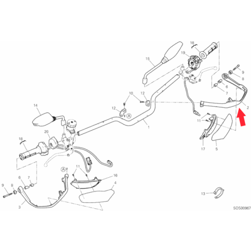 Linker Handschutz Bügel 46016852A