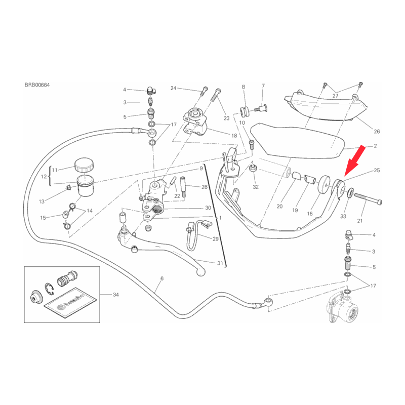 Handschutz Links 4601C312A Ducati Performance Shop ducati