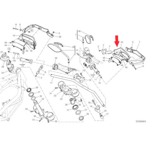 Handschutz rechts Hypermotard 939 4601D422A