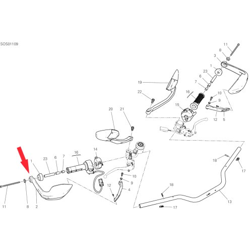 Guard Knuckle RH 46023842b