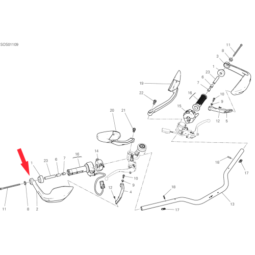 Guard Knuckle RH 46023842b