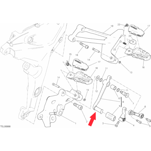 Gearchange lever 45622241AA