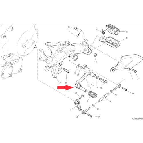 Gearchange lever 45623521AA