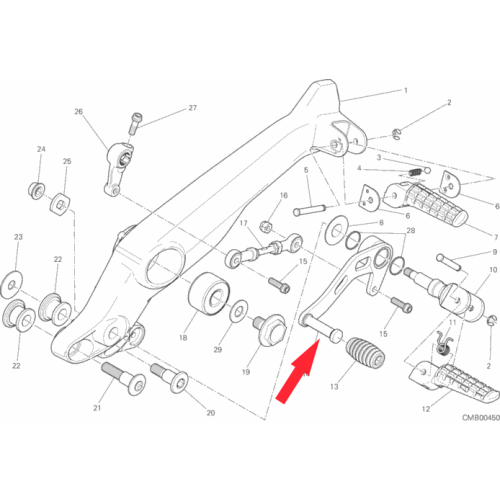 Schalthebel 45620781AA