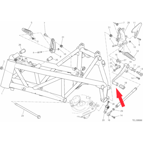 Schalthebel 45612031A