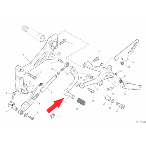 Gearchange lever 45613411AA