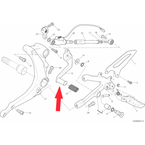 Schalthebel 45612092BA