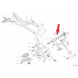 Foot brake lever 45721093AA