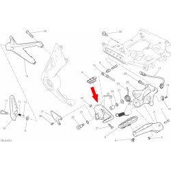 Foot brake lever 45720862AA