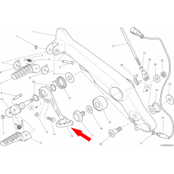 Fußbremshebel 45720951AA