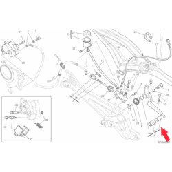 Foot brake lever 45720461ab