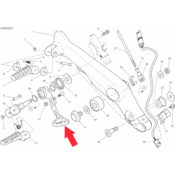 Foot brake lever 45721011AA