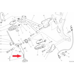 Foot brake lever 45721081AA