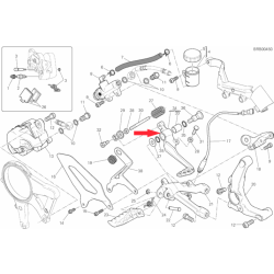 Foot brake lever 45720552AA