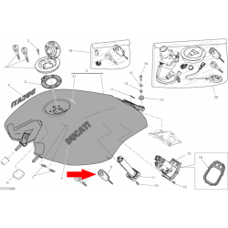 Key with transponder 59810355B