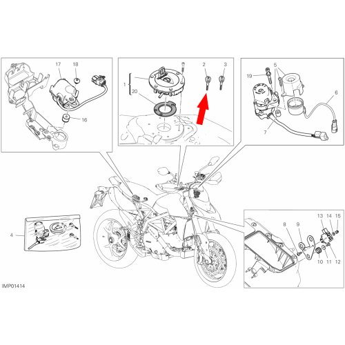 Schlüssel mit Transponder 59840511A