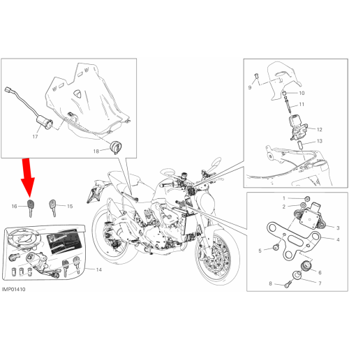 Key with transponder 59840541A