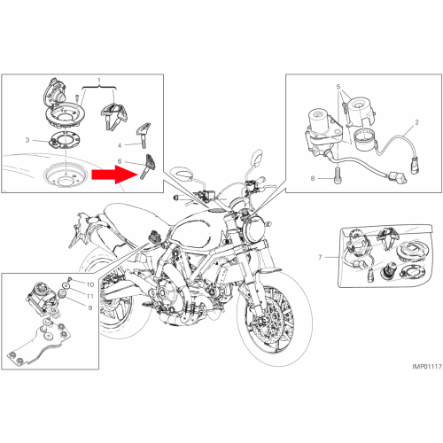 Key with Transponder 59810201A