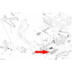 cover footrest RH 76510101A
