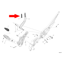 Cover Footrest pillion 76510062A