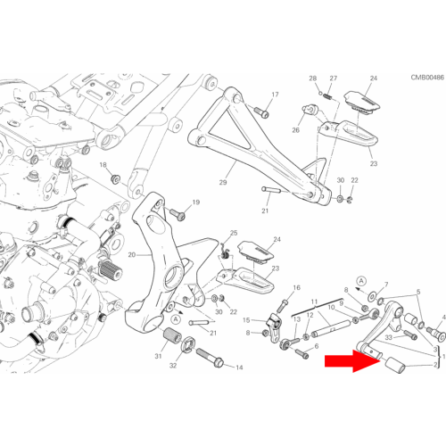 Cover pedal 76414221A