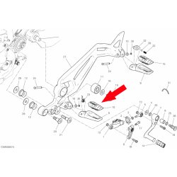 Fußrastengummi links 76510261A