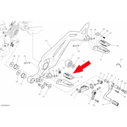 Footpeg Rubber Cover LH 76510261A