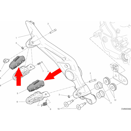 Footpeg Rubber Cover RH 76510021A