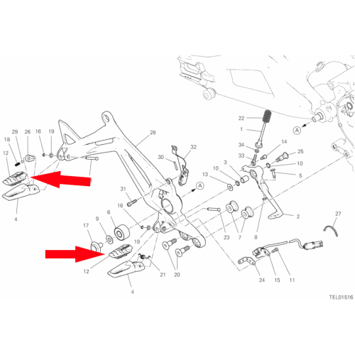 Footpeg Rubber Cover RH 76510271A