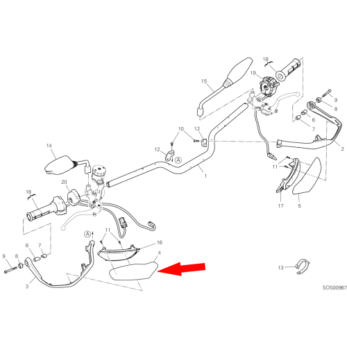 Rechter Handschutz 4601C282A