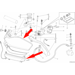 Kit left hand guard with indicator Multistrada 1200...