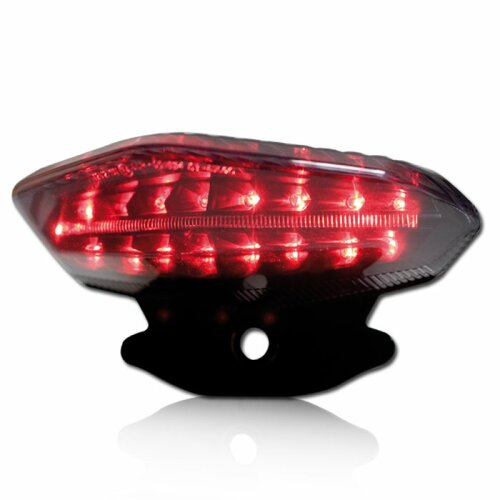 LED-Rücklicht Ducati Hypermotard 796 Bj.10-12, 1100/EVO Bj.07-12, Reflektor schw., get.,  E-gepr.