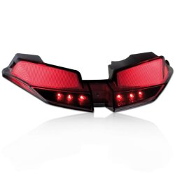 LED-Rücklicht Ducati Hypermotard/Hyperstrada 13-14 getönt, Reflektor schwarz, E-geprüft