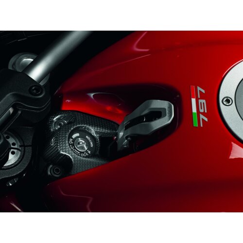 Ducati Monster Carbon ignition switch cover 96980871A