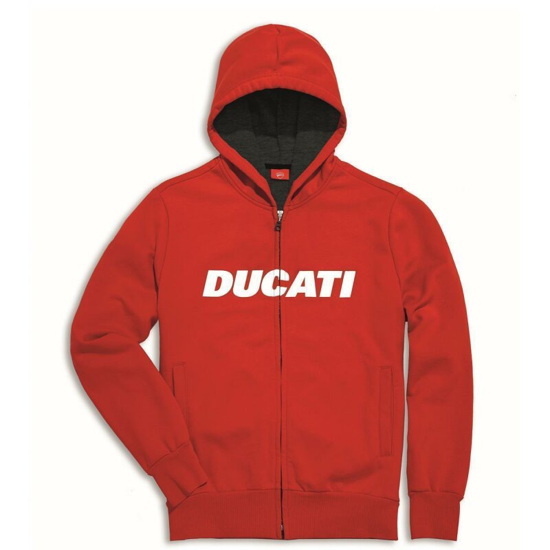 Ducati Autos Kapuzenpullover Reißverschluss Frühling Herbst Gradient Baumwollmis 